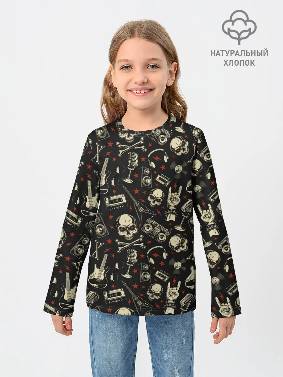 Детский лонгслив / Heavy Metal