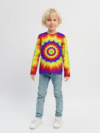 Детский лонгслив / Tie-Dye