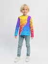 Детский лонгслив / Цветные переливы