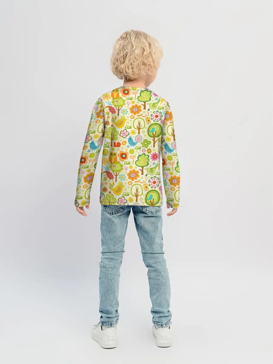 Детский лонгслив / Летний Орнамент