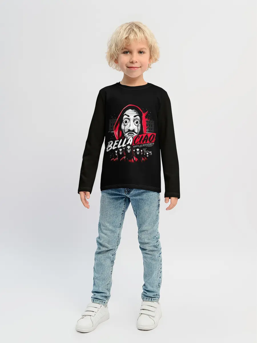 Детский лонгслив / БУМАЖНЫЙ ДОМ