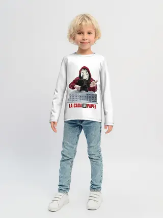 Детский лонгслив / БУМАЖНЫЙ ДОМ