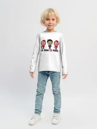 Детский лонгслив / БУМАЖНЫЙ ДОМ