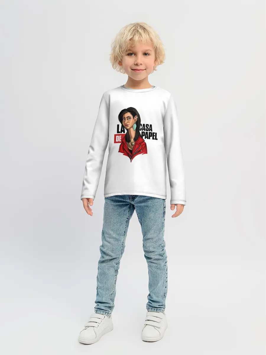 Детский лонгслив / БУМАЖНЫЙ ДОМ