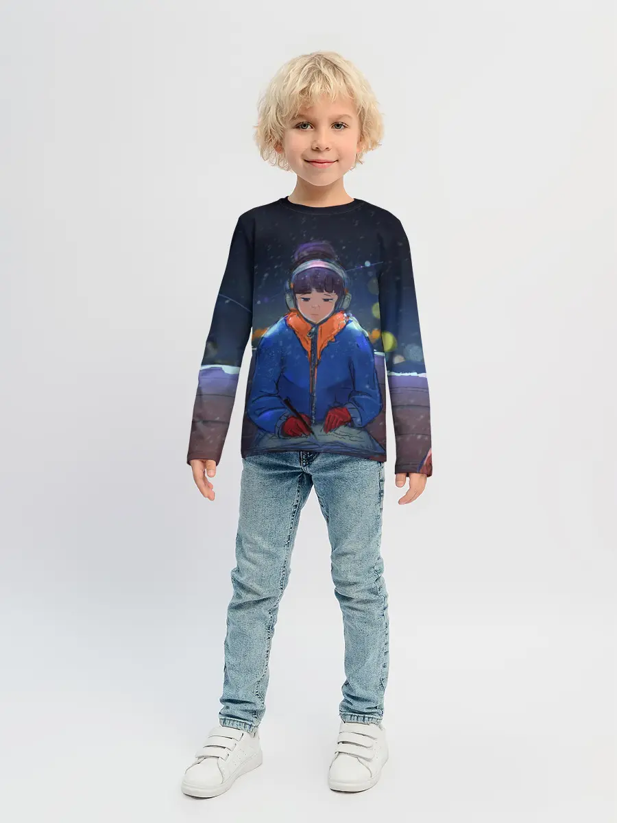 Детский лонгслив / Зима