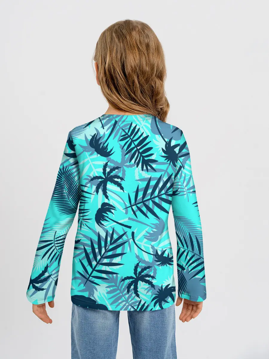 Детский лонгслив / ТРОПИЧЕСКИЕ ПАЛЬМЫ.
