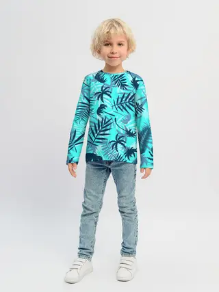 Детский лонгслив / ТРОПИЧЕСКИЕ ПАЛЬМЫ.