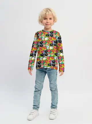 Детский лонгслив / Папуги