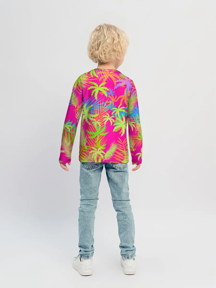 Детский лонгслив / ПАЛЬМЫ / ТРОПИКИ