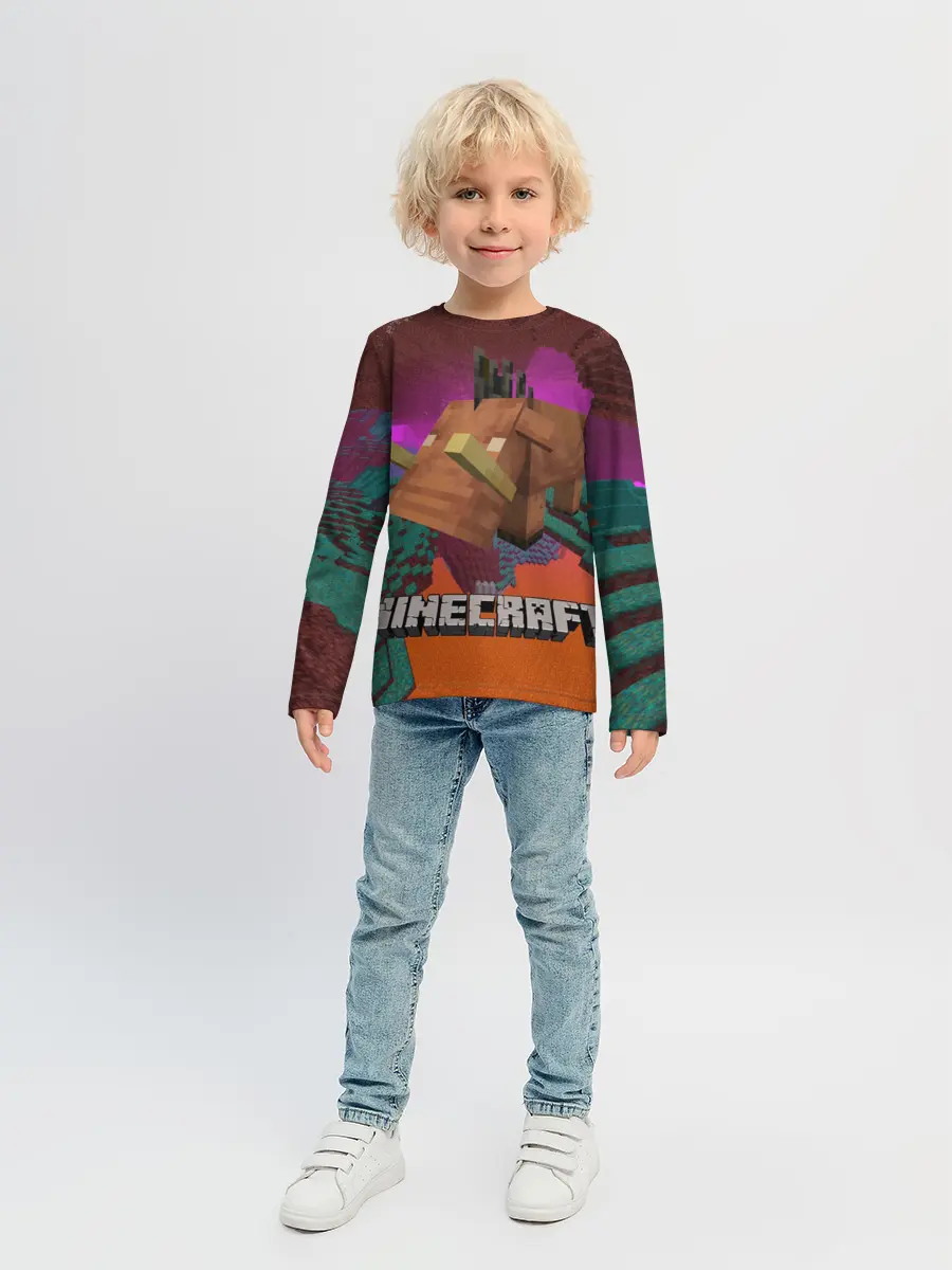 Детский лонгслив / Майнкрафт | Minecraft Hoglin