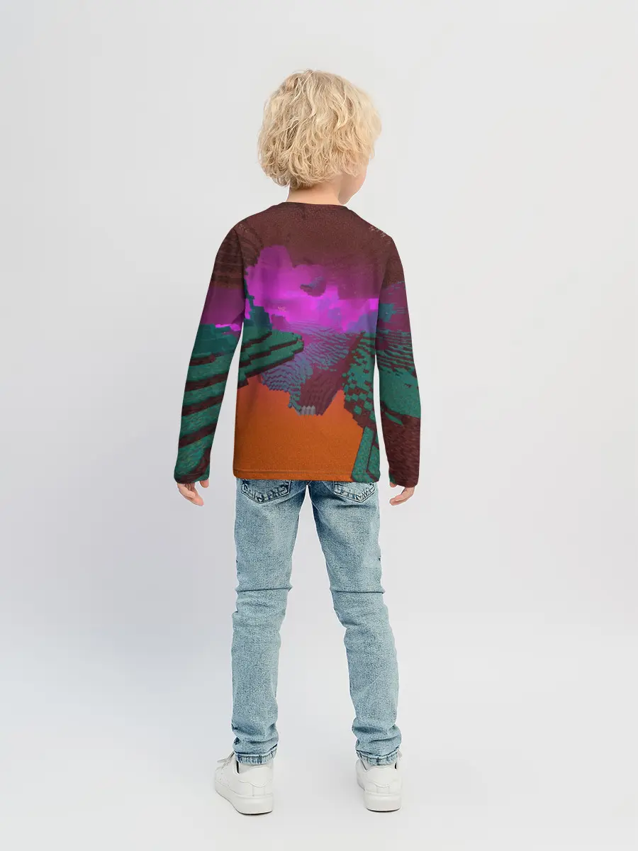 Детский лонгслив / Майнкрафт | Minecraft Hoglin