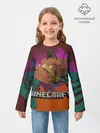 Детский лонгслив / Майнкрафт | Minecraft Hoglin
