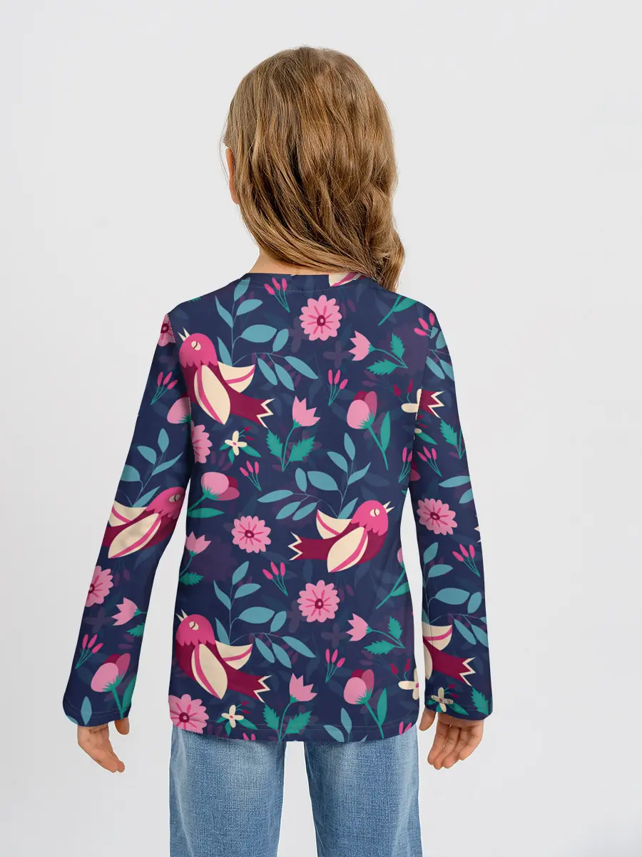 Детский лонгслив / Арт джунгли