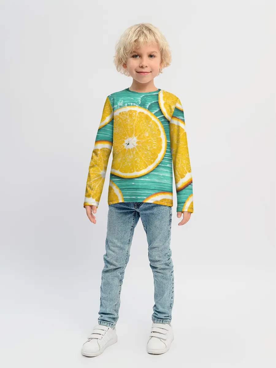 Детский лонгслив / Апельсины