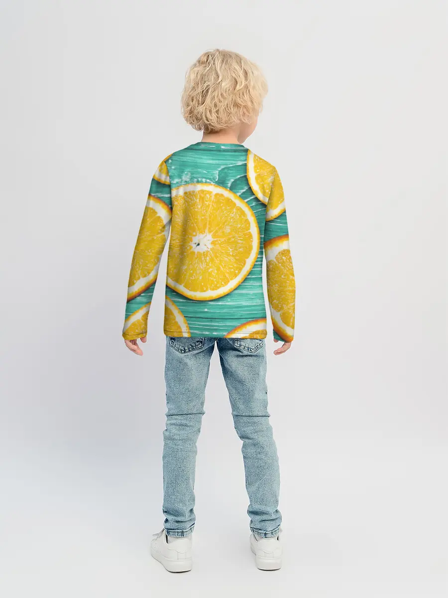 Детский лонгслив / Апельсины