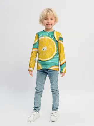 Детский лонгслив / Апельсины
