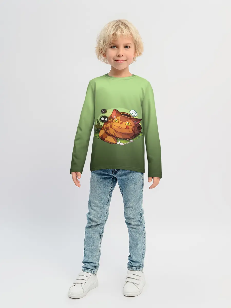 Детский лонгслив / Catbus Studio Ghibli Котобус