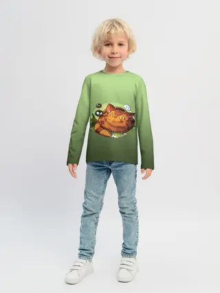 Детский лонгслив / Catbus Studio Ghibli Котобус