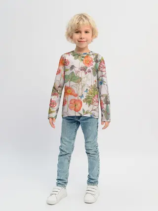 Детский лонгслив / Цветы