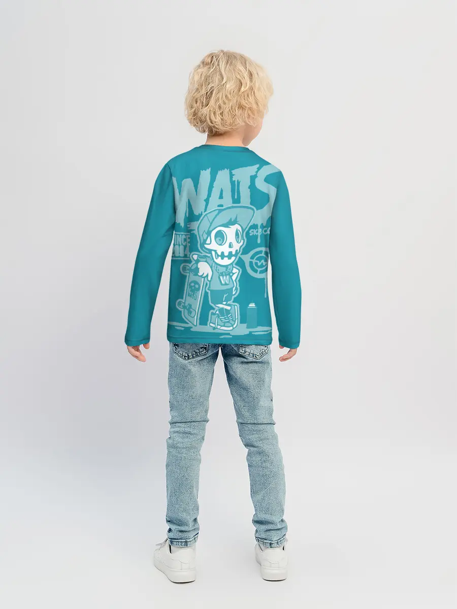 Детский лонгслив / Граффити Wats