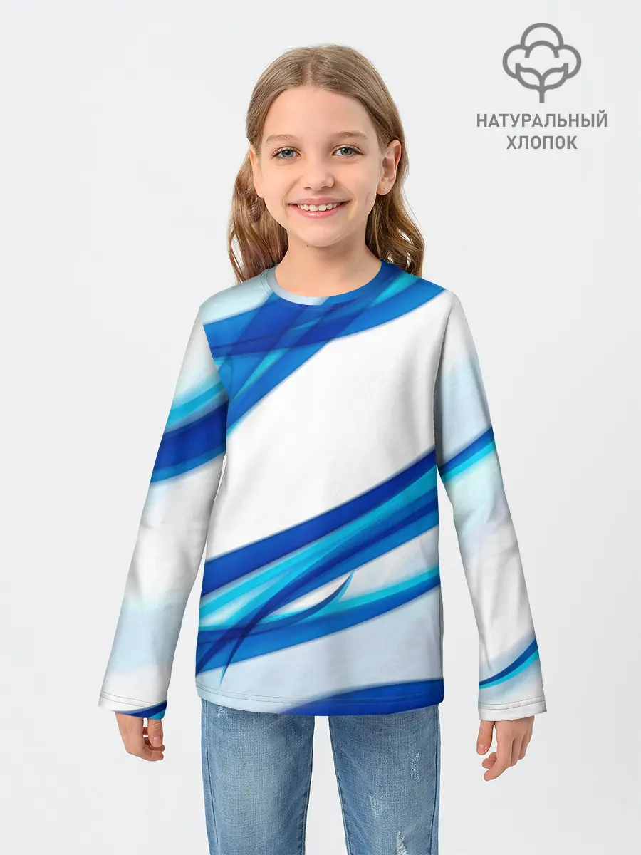 Детский лонгслив / STRIPES BLUE