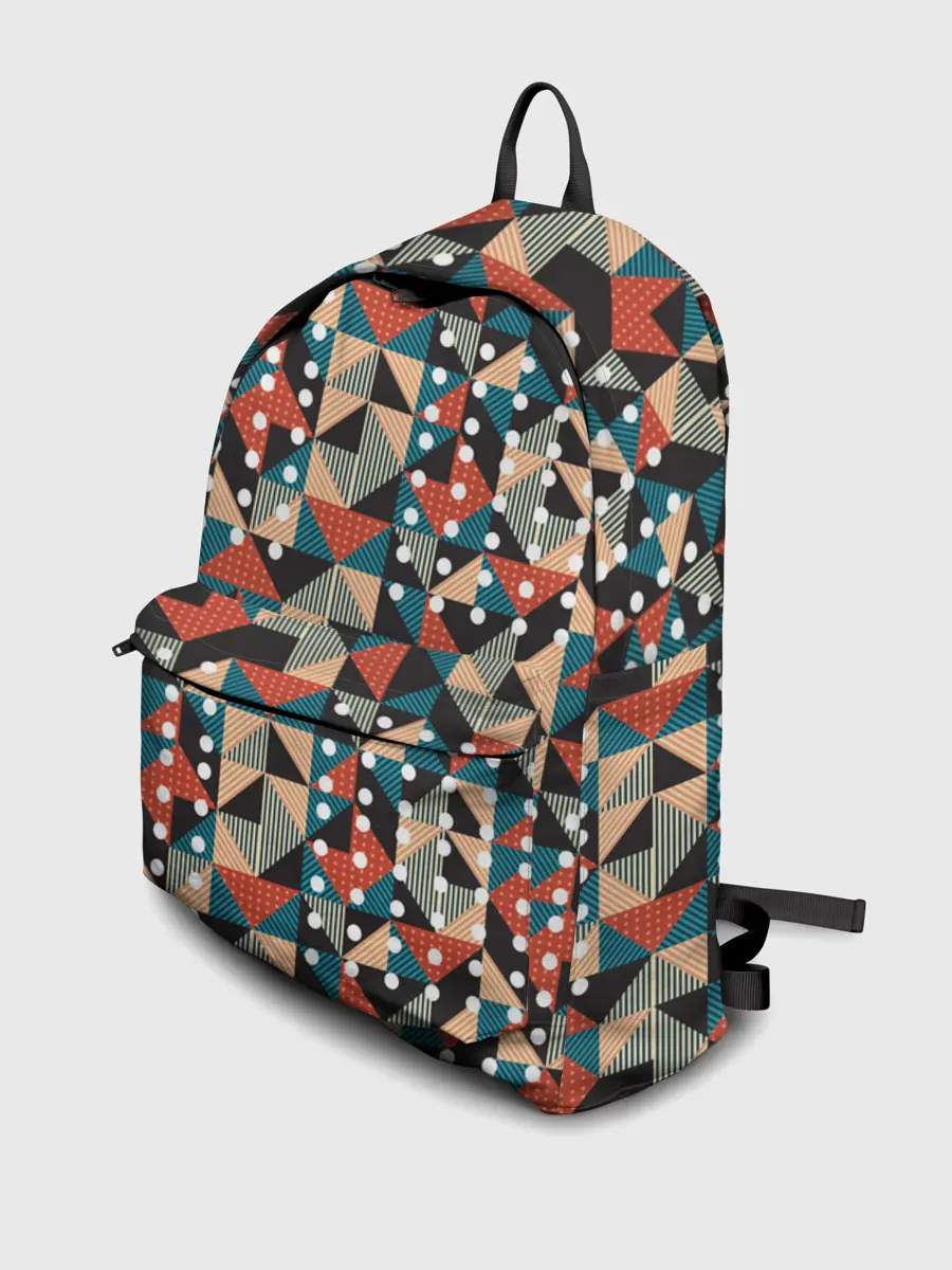 Рюкзак джинсовый / Арт геометрия