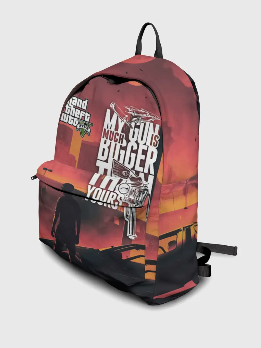 Рюкзак джинсовый / MY GUN IS MUCH BIGGER THAN YOU