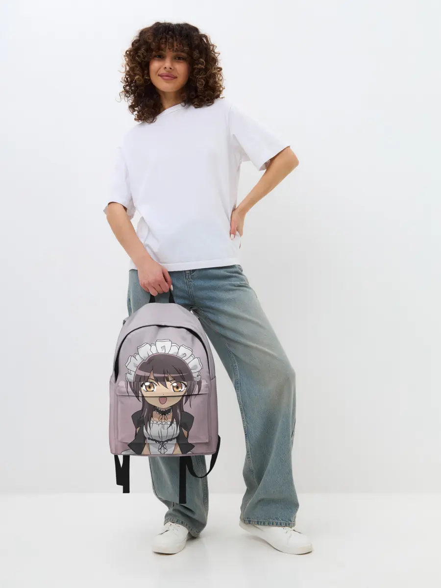 Рюкзак джинсовый / аимешная горничная