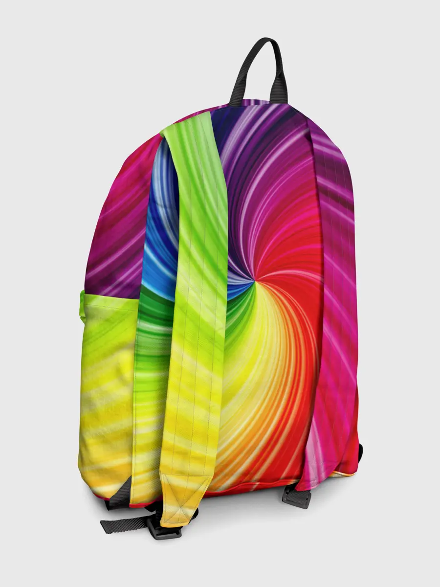 Рюкзак джинсовый / Радужный череп