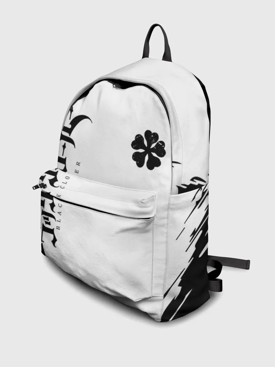 Рюкзак джинсовый / черный клеывер аниме