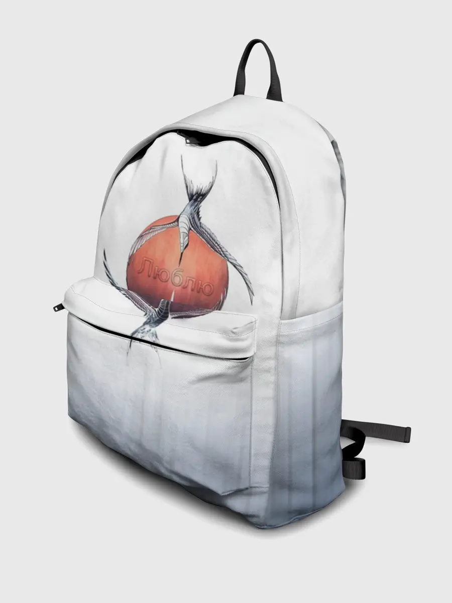 Рюкзак джинсовый / Птичья любовь