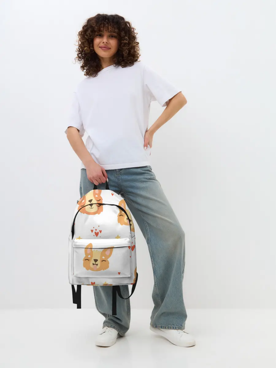 Рюкзак джинсовый / Милый Корги