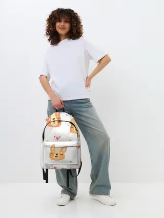 Рюкзак джинсовый / Милый Корги