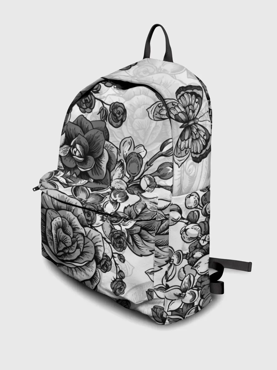 Рюкзак джинсовый / РОЗЫ | ROSES | БАБОЧКИ