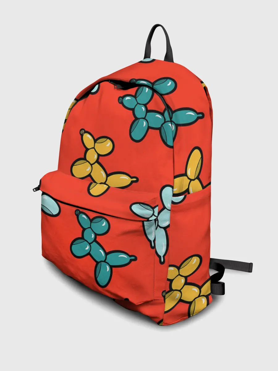 Рюкзак джинсовый / Собачки шарики