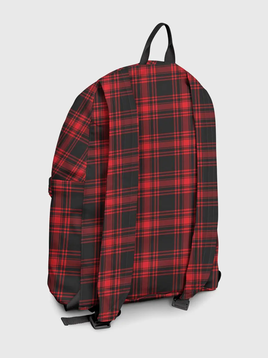 Рюкзак джинсовый / Красная клетка