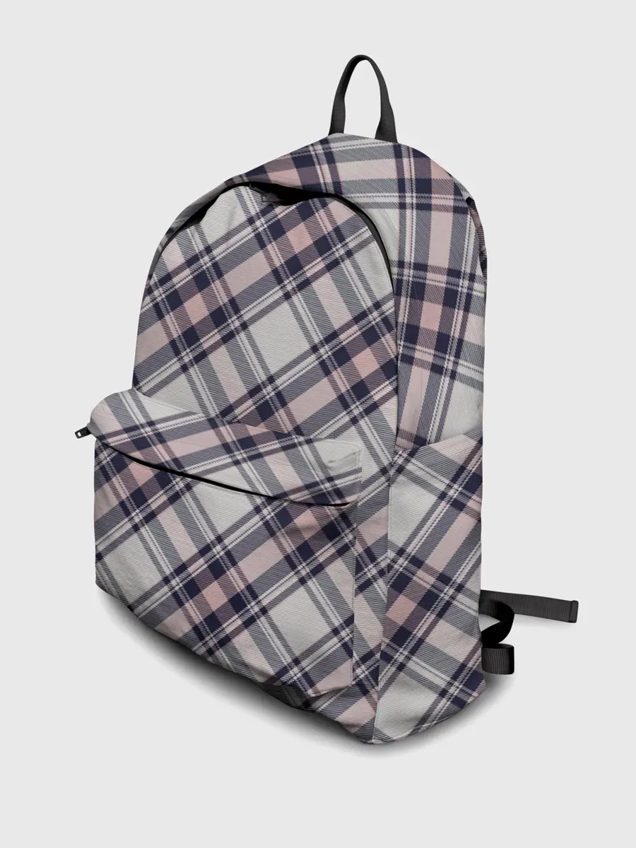 Рюкзак джинсовый / Текстура в клетку