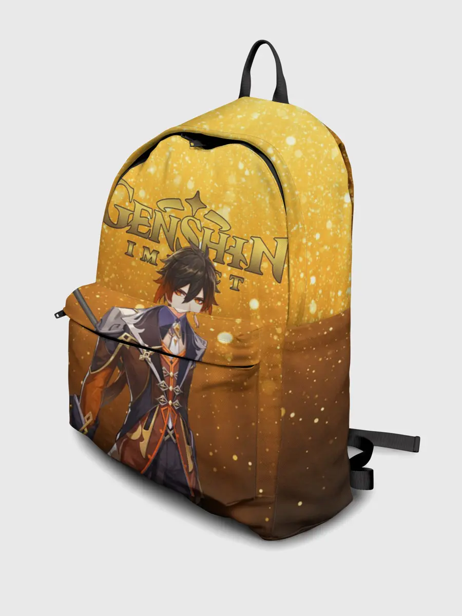 Рюкзак джинсовый / GENSHIN IMPACT ЧЖУН ЛИ