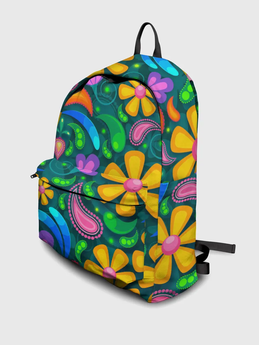 Рюкзак джинсовый / ЯРКИЕ ЦВЕТЫ