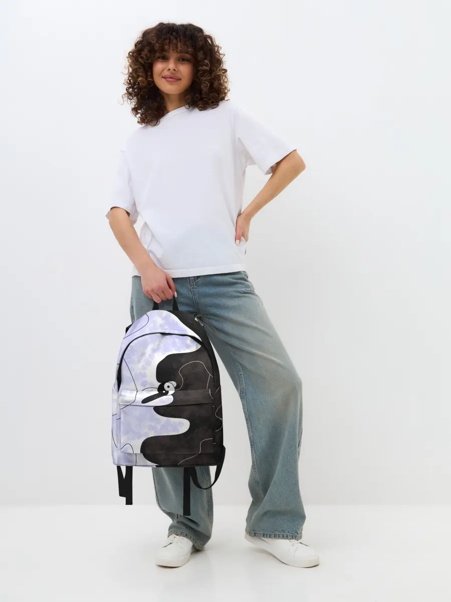 Рюкзак джинсовый / Инь-Янь