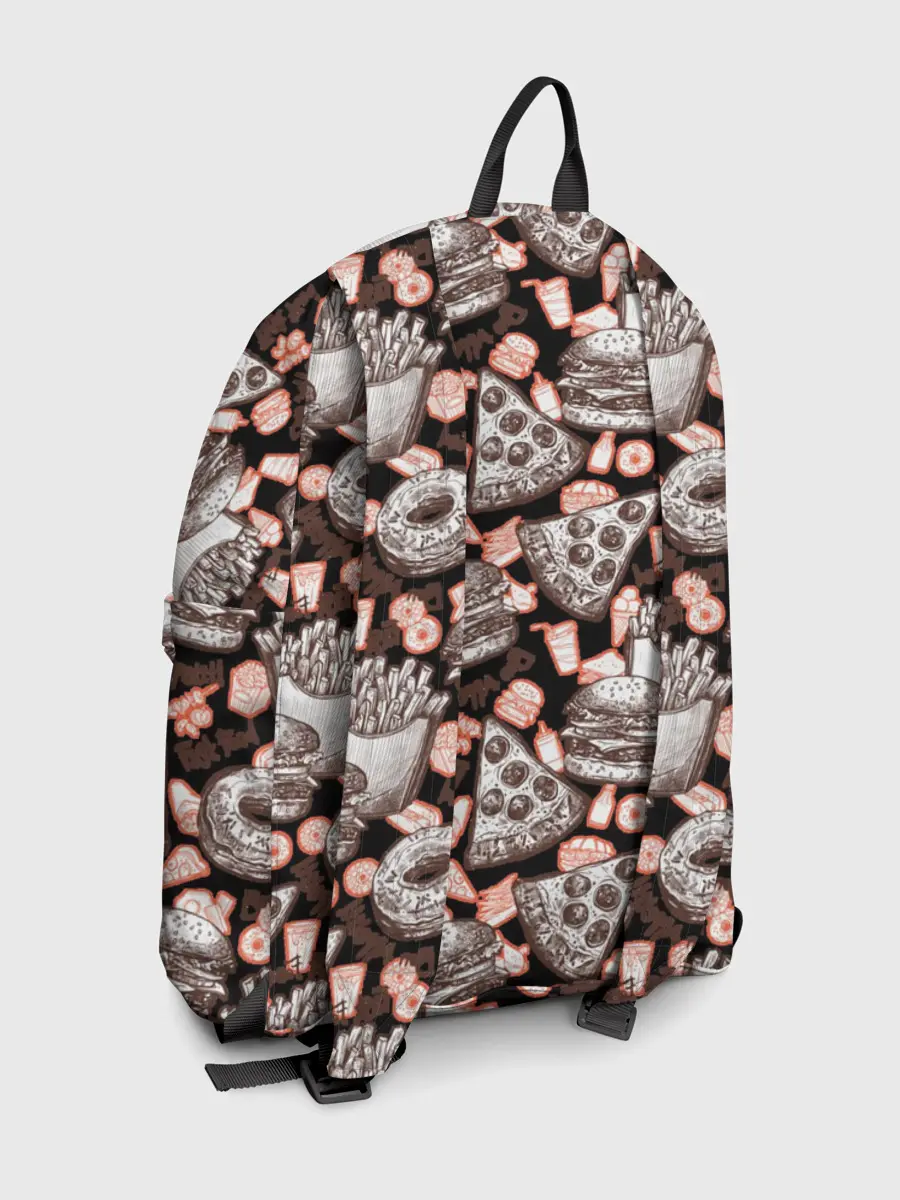 Рюкзак джинсовый / Фастфуд / Fast food