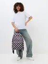 Рюкзак джинсовый / Клеточный узор