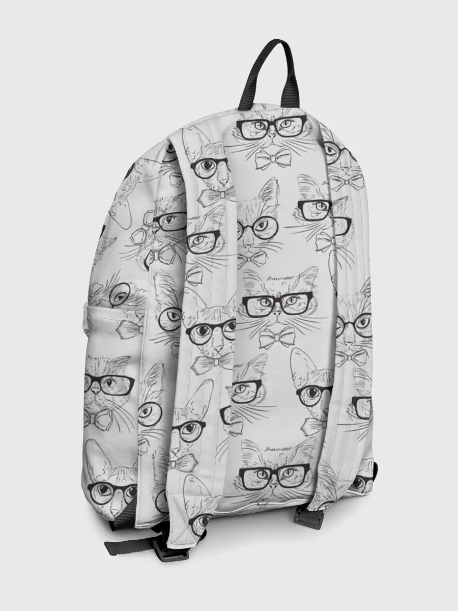 Рюкзак джинсовый / Кошки в очках