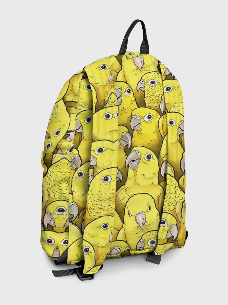 Рюкзак джинсовый / Попугаи