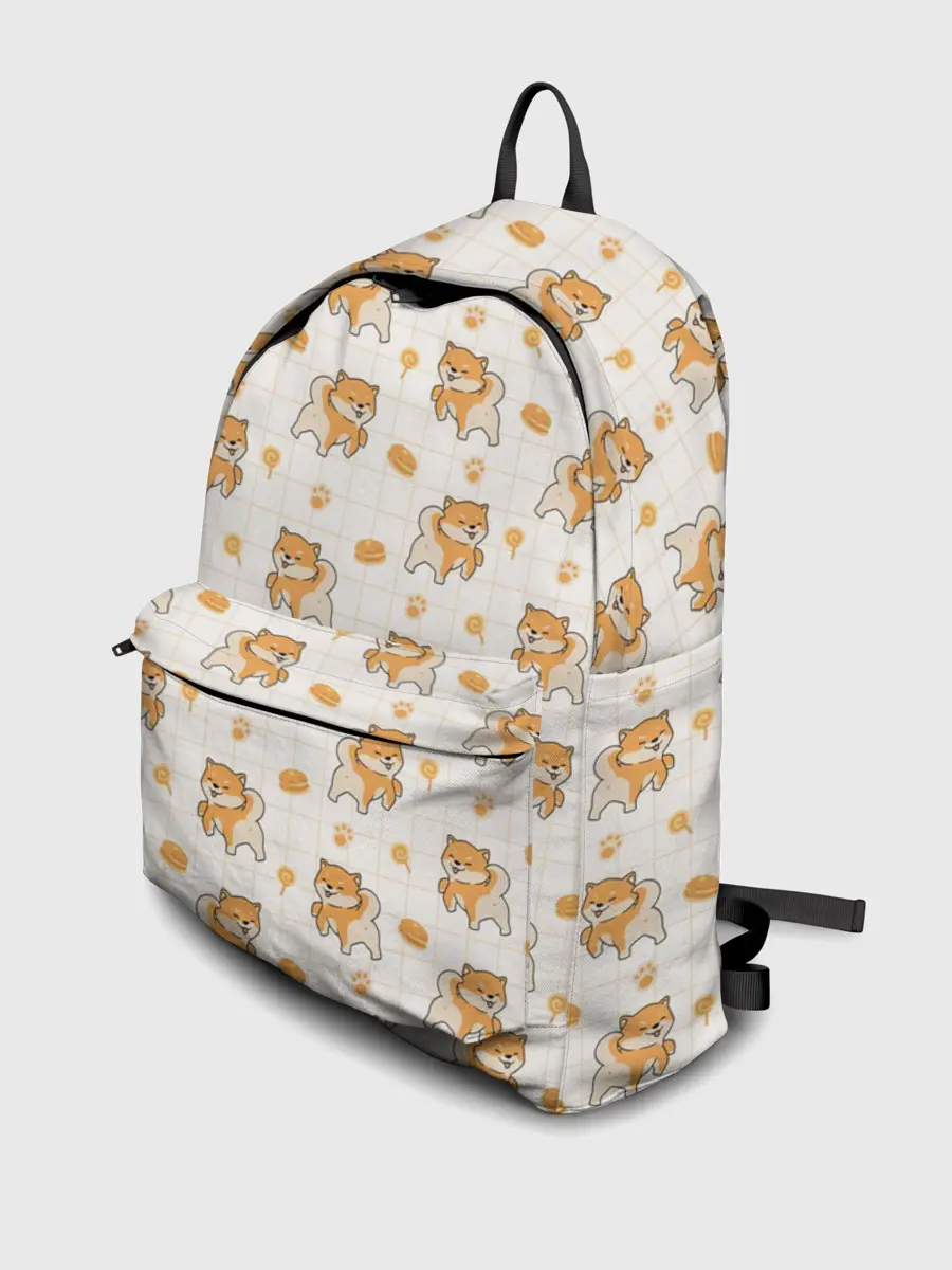 Рюкзак джинсовый / Крутая Шиба-Ину