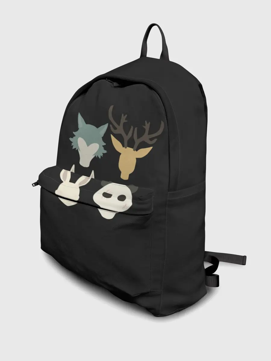 Рюкзак джинсовый / Выдающиеся звери. Минимализм