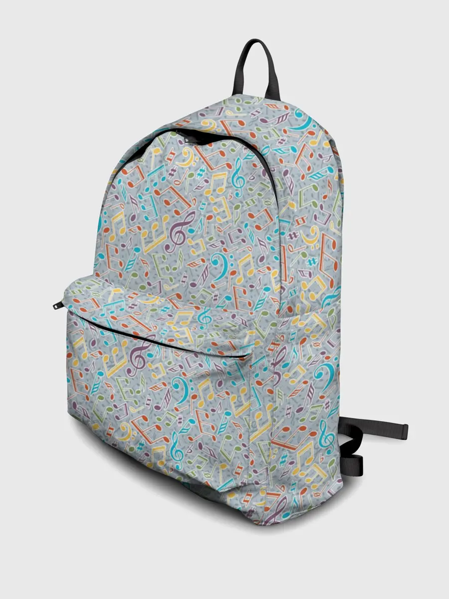 Рюкзак джинсовый / Музыкальные ноты