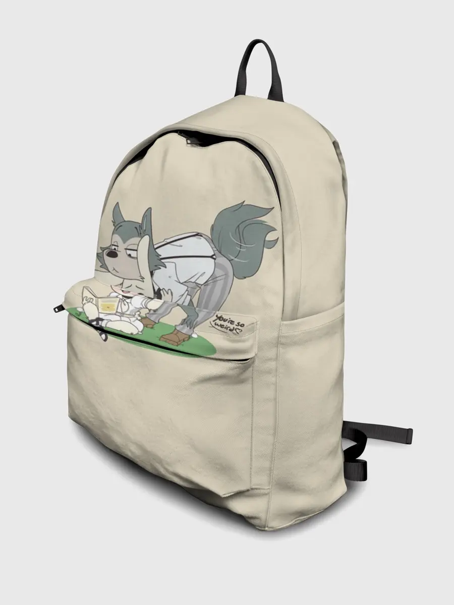 Рюкзак джинсовый / Ты очень странный!