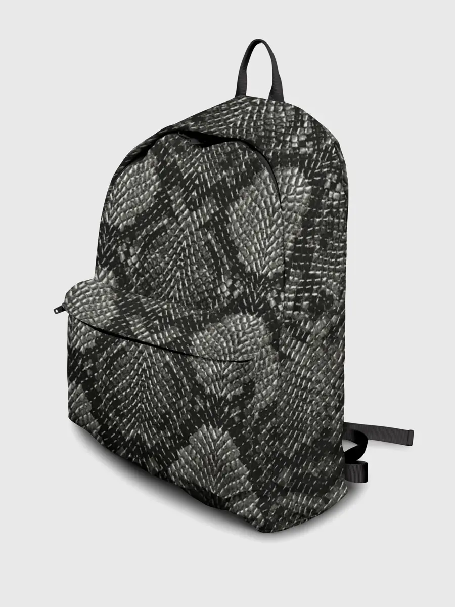 Рюкзак джинсовый / Змеиная чешуя