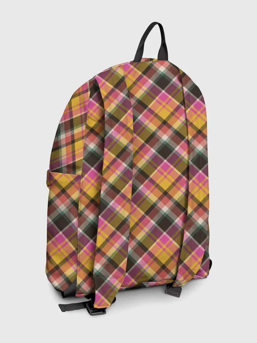 Рюкзак джинсовый / Клеточный узор